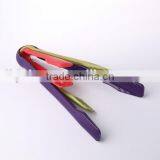 High Quality 3-Piece Leaves Shaped Plastic Food Tongs Set thumbnail-2