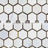 MM-CV249 Hot Sale Home Design Natural Stone Carrara White Marble Hexagon Floor Mosaics Tile thumbnail-2