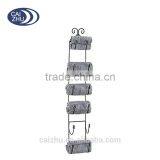 Wall Mount Wine & Towel Rack Holds 6 Bottles or Towels thumbnail-2