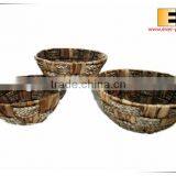 Round Natural Waterhyacinth and Grass Tray thumbnail-2