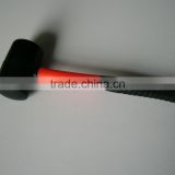 High quality rubber hammer 20oz with fibergalss handle