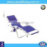 Factory Prodcution Folding Portable Purple Metal Beach Lounge Chair thumbnail-1