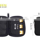 6 pockets polyester zipper USB organizer case
