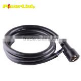S20115 8FT Foot 7 Way Trailer Cord Wire Harness Light Plug Connector Molded RV Cable 8'