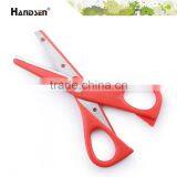 5-1/4" Plastic Handle Safety Student Scissors With Cover thumbnail-3