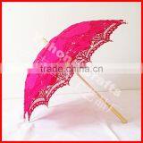 Vogue New Inventions Lace Wedding Lace Parasol Umbrella thumbnail-3