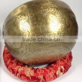 High Quality Double Dorje Tibetan Mantra Carving Singing Bowl thumbnail-6
