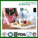 Rectangular Eco-friendly Bamboo Food Serving Tray With Handles: Serve Food, Coffee, Tea or Use as Party Platter thumbnail-3