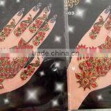 GOLD HAND Glitter BODY TATTOO BINDI STICKER thumbnail-1
