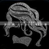 Wholesales Zeta Phi Beta Afro Girl Hot Fix Rhinestone Transfer Design thumbnail-3
