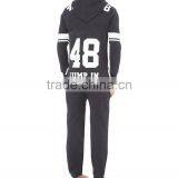 PA0046A Wholesale Cheap Black Printed Men's Jumpsuits With Hoodie thumbnail-2