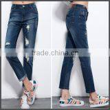 New Model Distressed Jeans for Lady ,slim Fit Lady Jeans thumbnail-1
