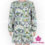 Yiwu Lovebaby New Model Girl Ruffle Bloomers Fancy Dress Printed Pattern Long Sleeve Frock Design For Baby Girl thumbnail-1