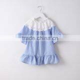 S33523W Summer Cotton Blouses Little Girls Shirts Lace Collar Sweet Blouse thumbnail-1