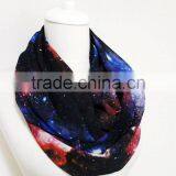 Space Galaxy Infinity Scarf Loop Scarf Circle Scarf Spring Summer Fall Winter Session Gift Ideas for Her Girlfriend Wife thumbnail-2
