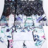 One-piece Lace Printed Patchwork Vintage Style Sexy Country Dresses thumbnail-5