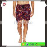 Wholesale OEM Man Printed Swim Trunks Woven Swim Beach Custom Swimwear Pants thumbnail-1