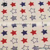 160cm Find Star Printed Canvas Vintage Canvas Textile Linen&Cotton Fabric ZAKKA for Curtain Sofa Cushion DIY thumbnail-1