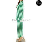 Wholesale Knitted Cotton Women Stripe Pajamas Blanks thumbnail-2
