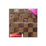 New Design Shinning Glass and Gold Metal Mosaic Wall Tiles Mosaic thumbnail-1