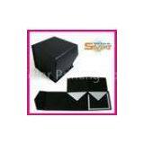 Black Woodfree Foldable Jewelry Gift Packaging Boxes for Ring, Necklace, Bracelet PB2012316