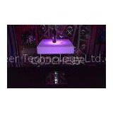 Eco-friendly Square Led Bar Table / Led Pub Table With Stainless Steel Stand thumbnail-1