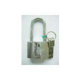 NEW ARC IRON PADLOCK WITH BLADE KEY thumbnail-1