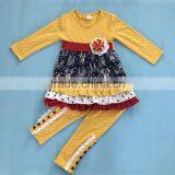 Best Selling Floral Ruffle Custom Girls Boutique Sets thumbnail-3