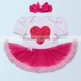 2017 Birthday Party Suit, Cartoon Embroidery Baby Set ,high Quqlity , Romper With Headband 2 PCS thumbnail-3