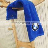 Plain White Golf Towel With Custom Logo Screenprinting thumbnail-6