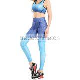 Women's Sports Gym Running Yoga Pants Leggings Bra Set thumbnail-3