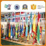 Extendable indoor office flag stand pole and base