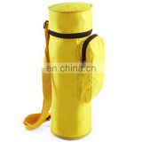 Yellow Polyester Water Bottle Insulated Sling Can Cooler