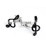 Music Note Symbol Black Cufflinks thumbnail-2