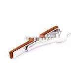 Classical Men's Custom Wood Tie Clips Men Metal Tie Bar thumbnail-5