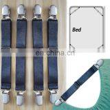 Fashion Hot Sale Set 4 Adjustable Mattress Pad Cover Holders Bed Sheet Cover Straps Holders thumbnail-1