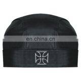 HMB-901X LEATHER SKULL CAP DURAG HEAD WRAP BANDANA SKULLCAP HATS SCARF BIKER STYLE