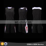 Customized wholesale cheap blank basketball jerseys black