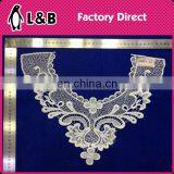 Flower Embroidered Collar Hollow With Pearl Decorative Neckline thumbnail-3