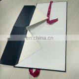 Black Color Cmyk Printing Logo Ribbon Folding Packing Boxes thumbnail-3