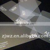 Transparent PVC Business Card