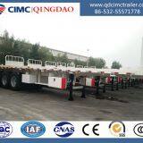 CIMC Tri-axle Flatbed Trailer 60 tons made for East Africa