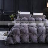 Cotton Woven Cambric Sateen Fabric Custom Home Hotel Use White Duck Goose Filled Down Duvet Comforter