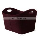 Felt Firewood Basket Leather Logo thumbnail-4