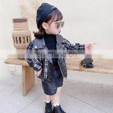 2020 New Product Thickened Plaid Jacket Fashion Girl's Foreign Style Jacket thumbnail-2