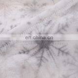 100%Polyester Super Soft Coral Fleece Snowflake Printed Plush Throw Blanket thumbnail-4