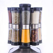 16 Jars Revolving Spice Rack Set Without Spice Rack Set