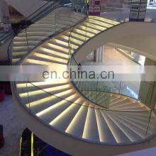 Luxury Staircase With Marble Stair Treads Designs for 5 Stars Hotel thumbnail-2