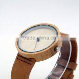 2016 Newest Japanese Miyota 2035 Movement Wristwatches Genuine Leather Watches Bamboo Wooden Watches for Men and Women Best Gift thumbnail-3