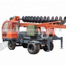 Tractor Mounted Ground Screw Pile Driver Tractor Hole Digging Machine